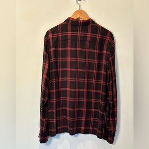 All Saints Flannel Shirt - Red and Black - Men’s M